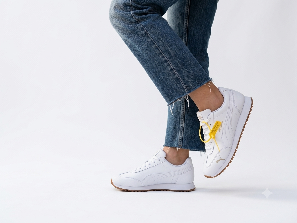 باسكيت أبيض كلاسيكي ( Puma) - الصورة 3